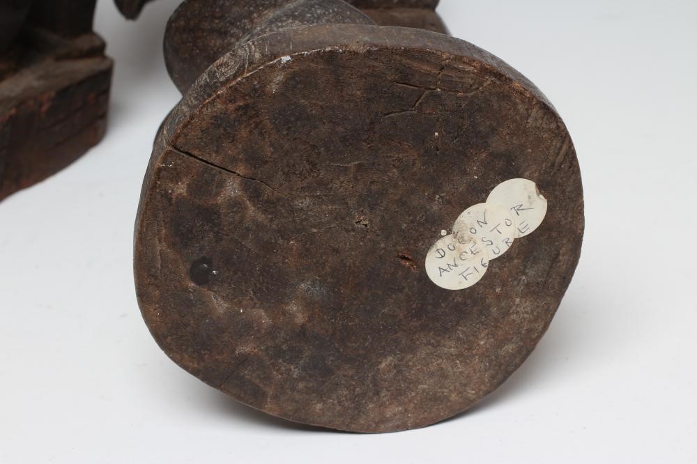 TWO AFRICAN CARVED FIGURES Image