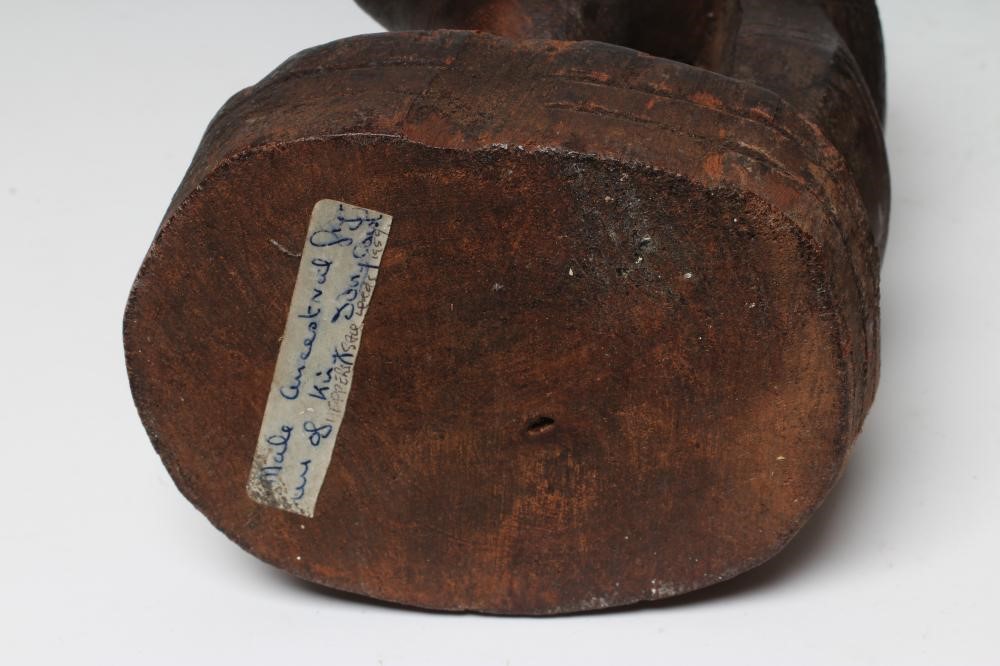 TWO AFRICAN CARVED FIGURES Image