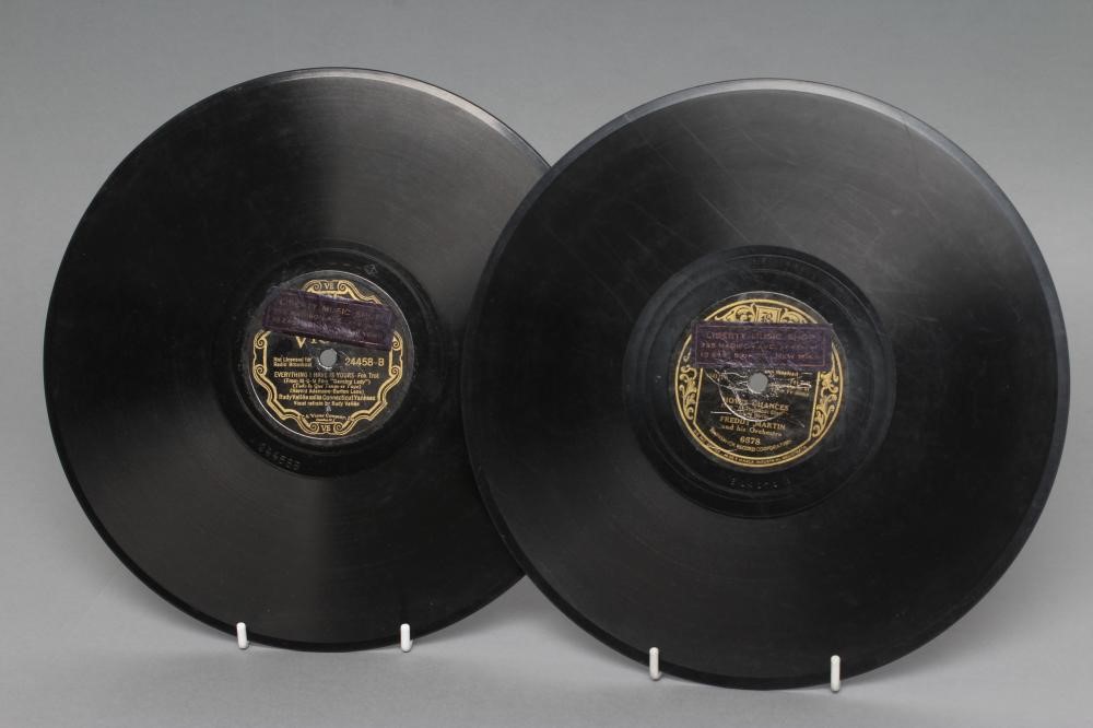 BILLIE HOLIDAY AND BENNY GOODMAN BLUE WAX COLUMBIA 78 R.P.M. RECORDS Image