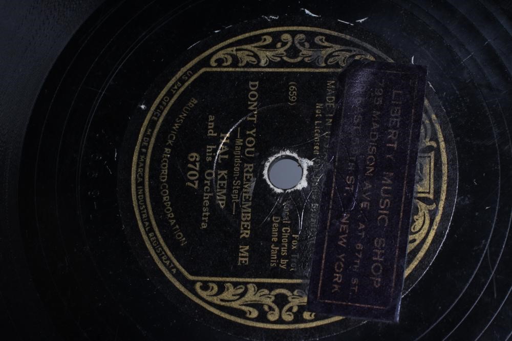 BILLIE HOLIDAY AND BENNY GOODMAN BLUE WAX COLUMBIA 78 R.P.M. RECORDS Image