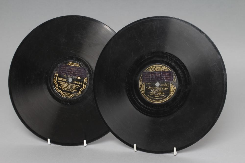 BILLIE HOLIDAY AND BENNY GOODMAN BLUE WAX COLUMBIA 78 R.P.M. RECORDS Image