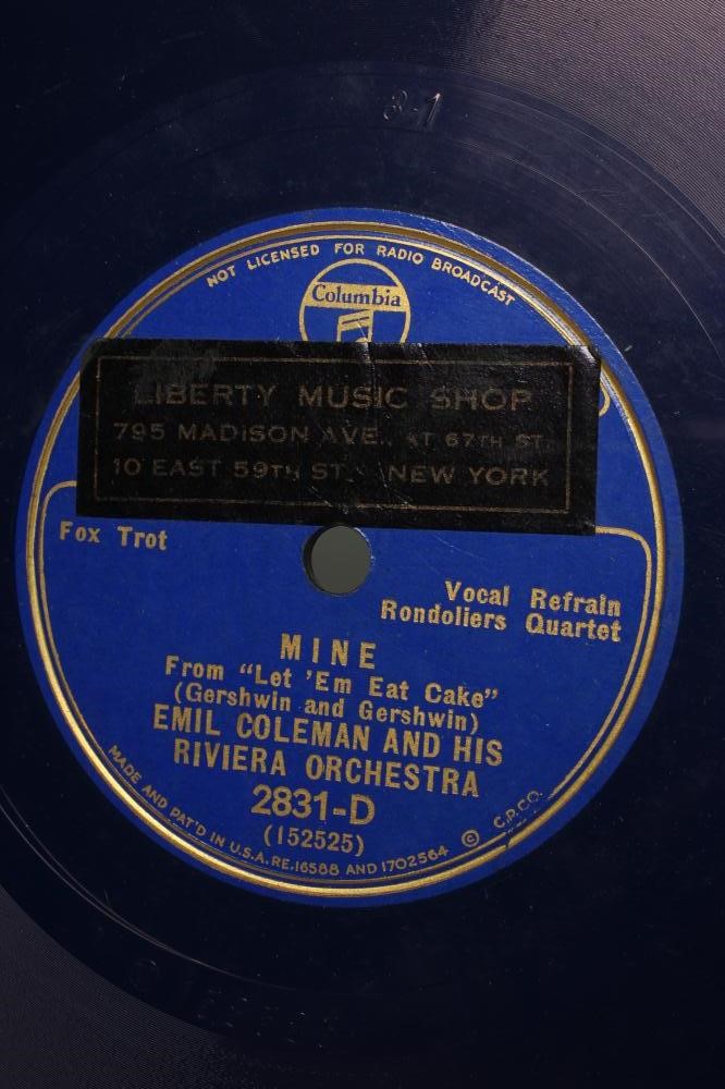 BILLIE HOLIDAY AND BENNY GOODMAN BLUE WAX COLUMBIA 78 R.P.M. RECORDS Image
