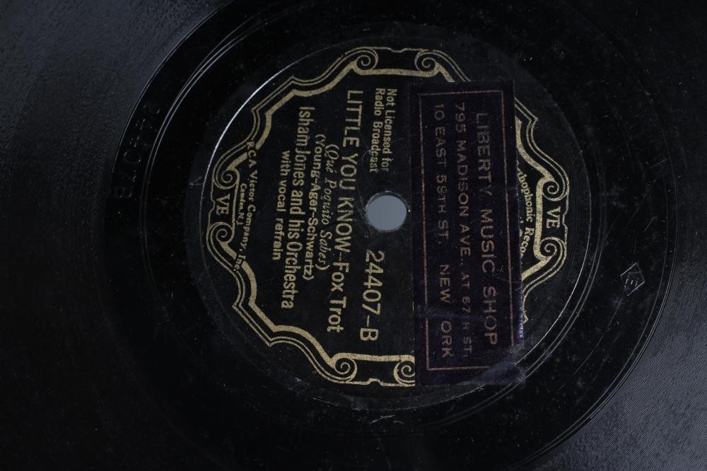 BILLIE HOLIDAY AND BENNY GOODMAN BLUE WAX COLUMBIA 78 R.P.M. RECORDS Image