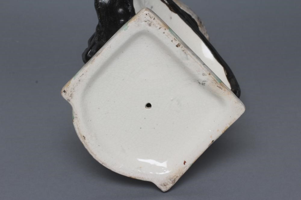 A STAFFORDSHIRE POTTERY BUST OF WESLEY Image