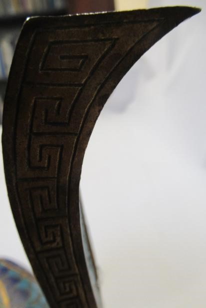 A CHINESE CLOISONNE ENAMEL TRIPOD CENSER AND COVER Image