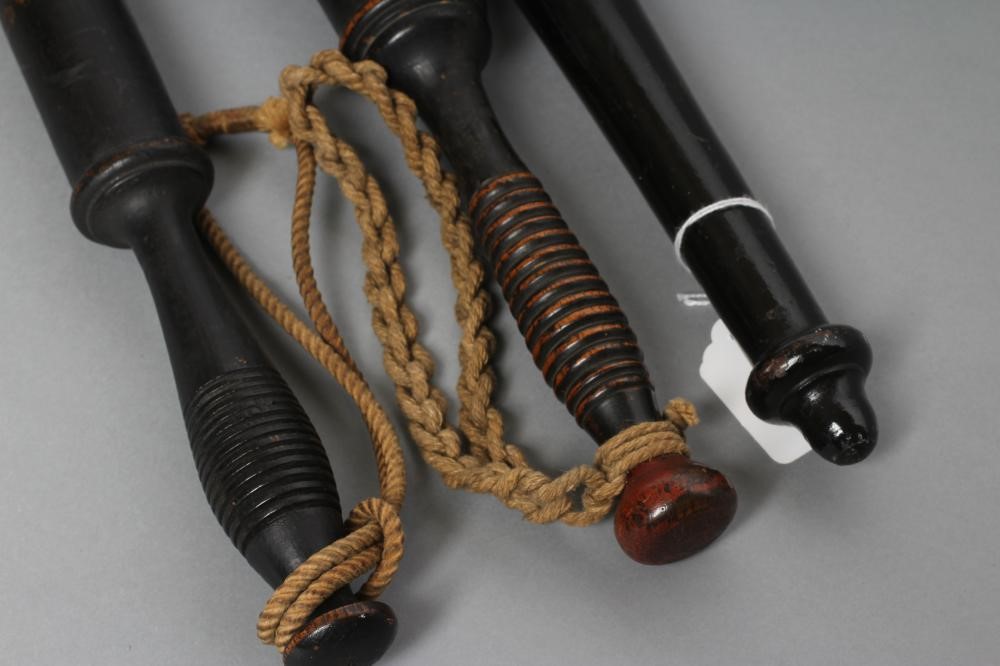 THREE ANTIQUE TRUNCHEONS Image