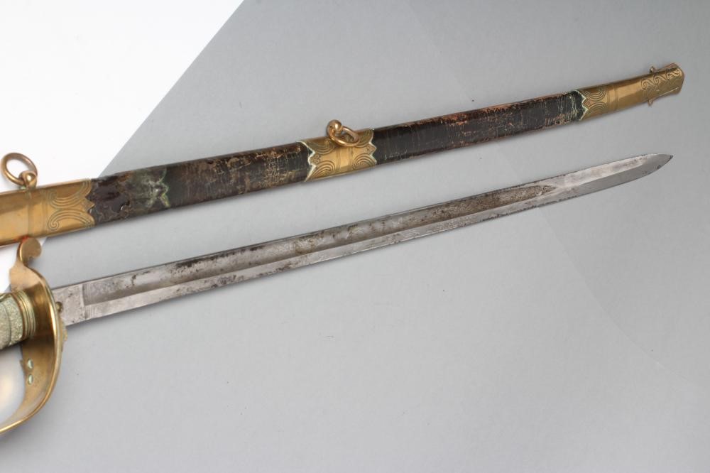 AN 1827 PATTERN NAVAL OFFICER'S SWORD Image