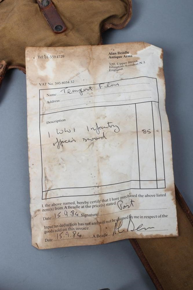 AN 1897 PATTERN INFANTRY OFFICER'S SWORD Image