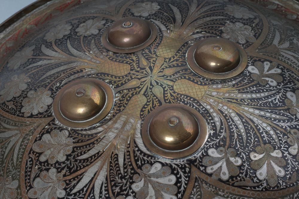 AN INDIAN "DHAL" SHIELD of convex circular form Image