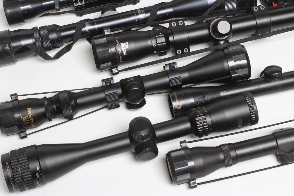 EIGHT RIFLE SCOPES Image