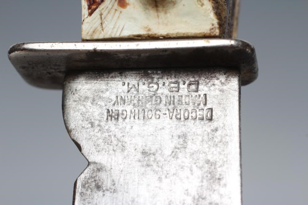 A GERMAN COMBINATION HUNTING KNIFE Image