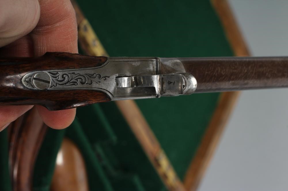 A PAIR OF FRENCH .44 CAL PERCUSSION POCKET PISTOLS Image