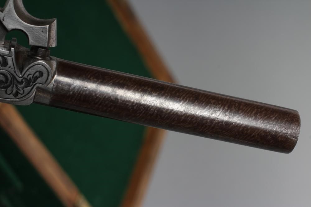 A PAIR OF FRENCH .44 CAL PERCUSSION POCKET PISTOLS Image