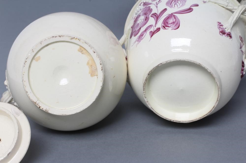 A PEARLWARE CHESTNUT BASKET Image