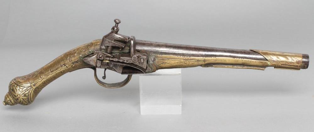 A INTERESTING ARABIAN FLINTLOCK PISTOL Image