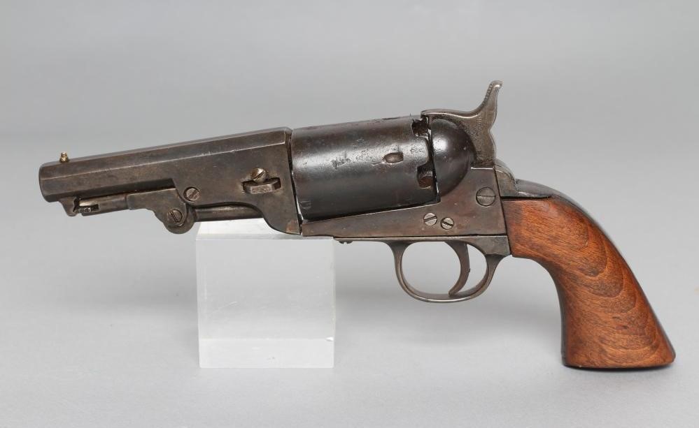 A COLT STYLE PERCUSSION FIVE SHOT REVOLVER Image