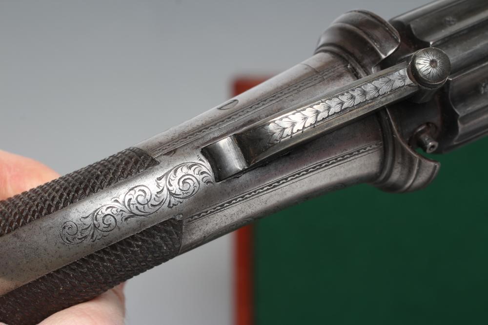 A SIX SHOT .36 CAL PERCUSSION PEPPERBOX REVOLVER Image