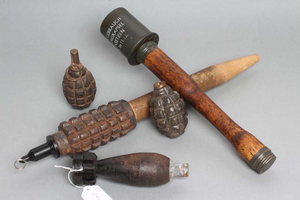 A COLLECTION OF INERT EXPLOSIVES Image