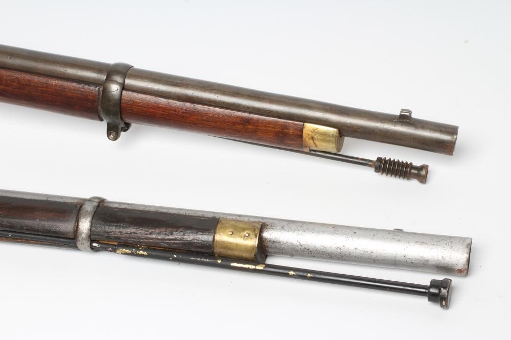 TWO PERCUSSION MILITARY MUSKETS Image