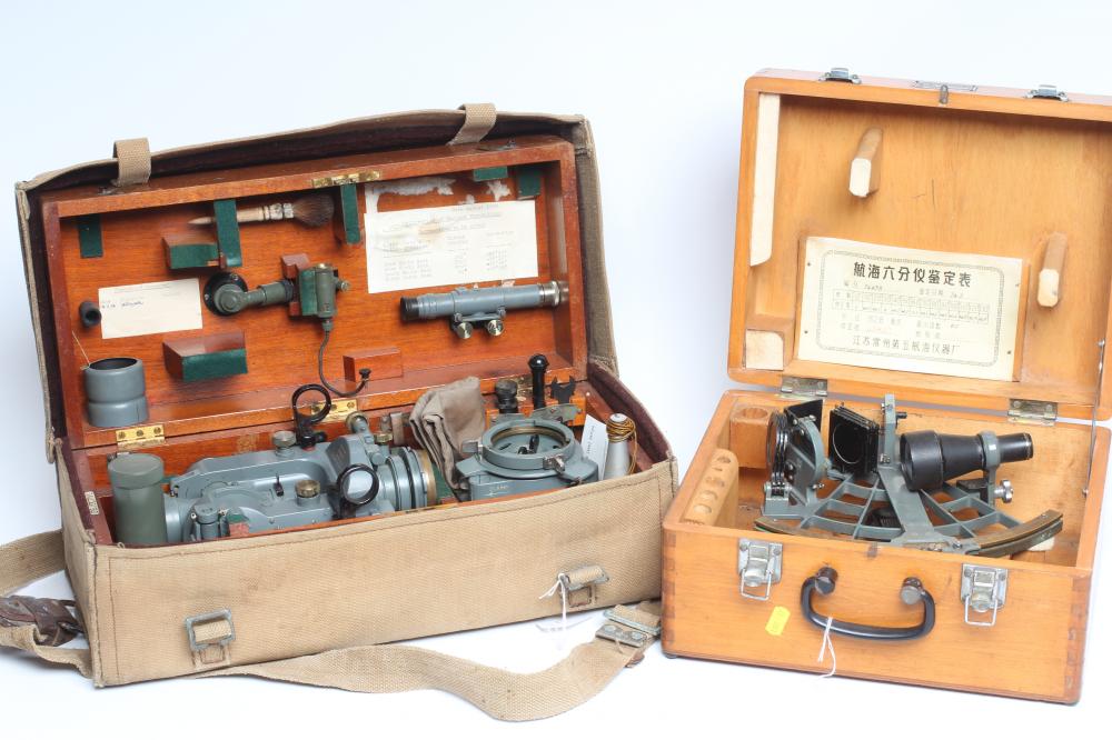 A JAPANESE MILITARY SEXTANT by Tamaya & Co Ltd. Image