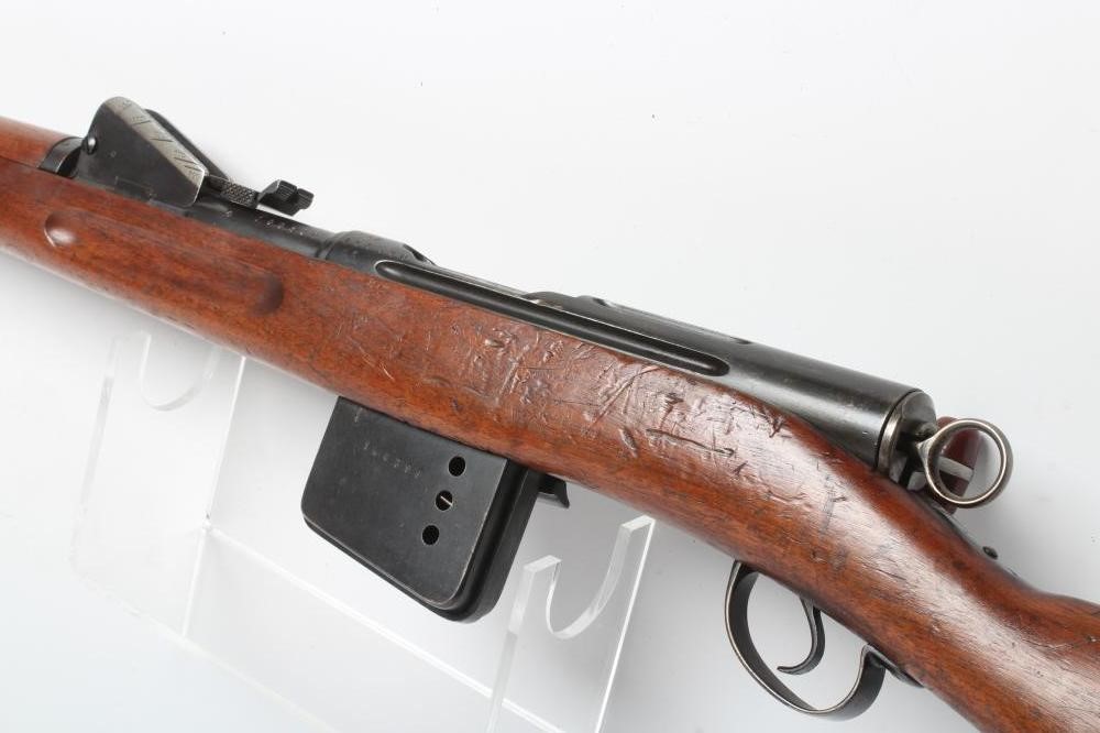 A SCHMIDT RUBIN STRAIGHT PULL RIFLE Image