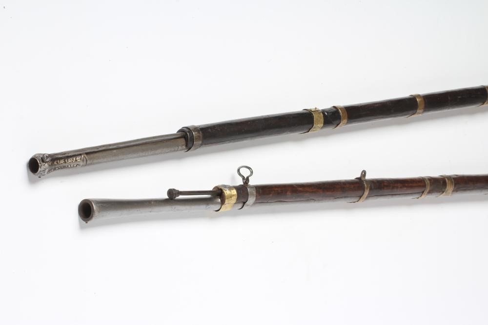 TWO AFGHAN JEZAIL PERCUSSION MUSKETS Image