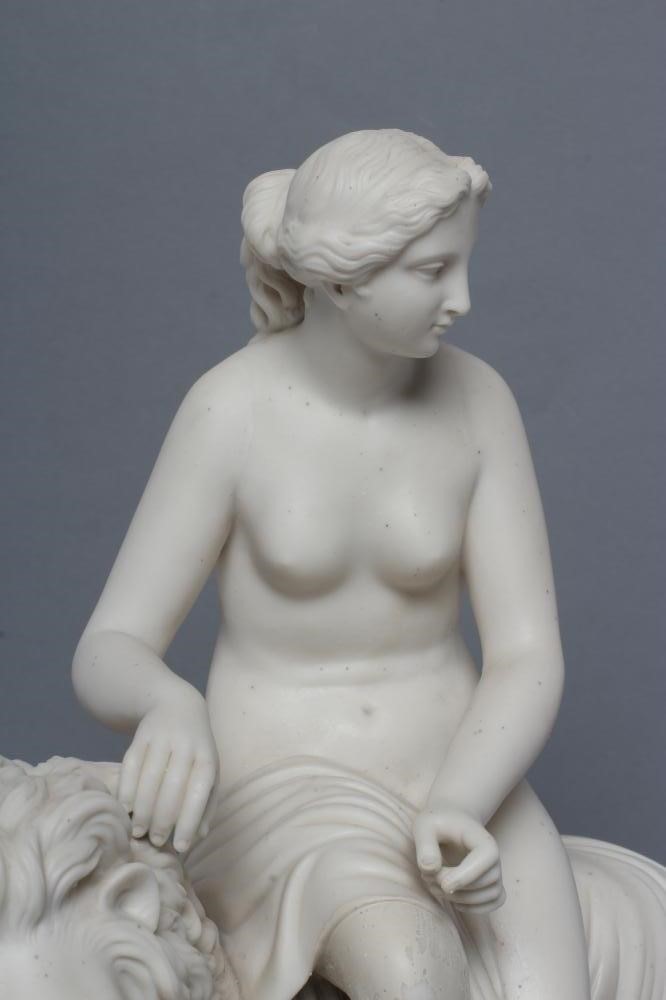 A VICTORIAN PARIAN GROUP - "UNA AND THE LION" Image