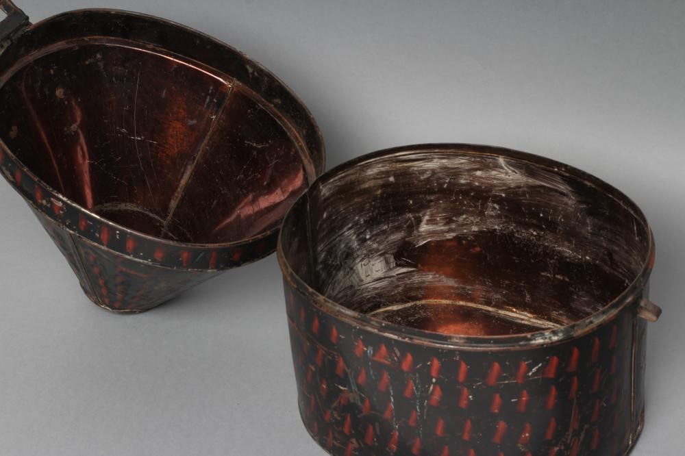 A TIN CAVALRY HELMET BOX Image