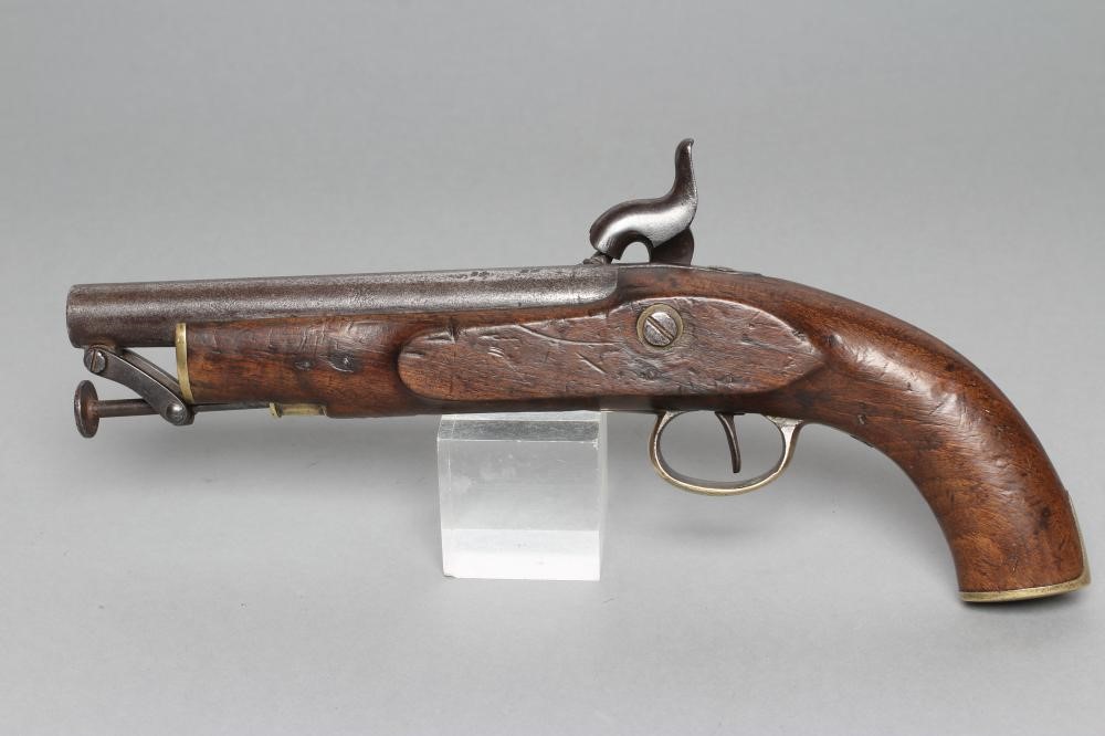 A PERCUSSION MILITARY PISTOL Image