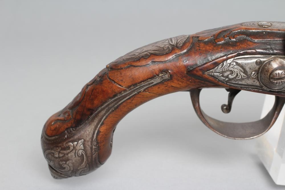 A MATCHED PAIR OF FLINTLOCK PISTOLS Image