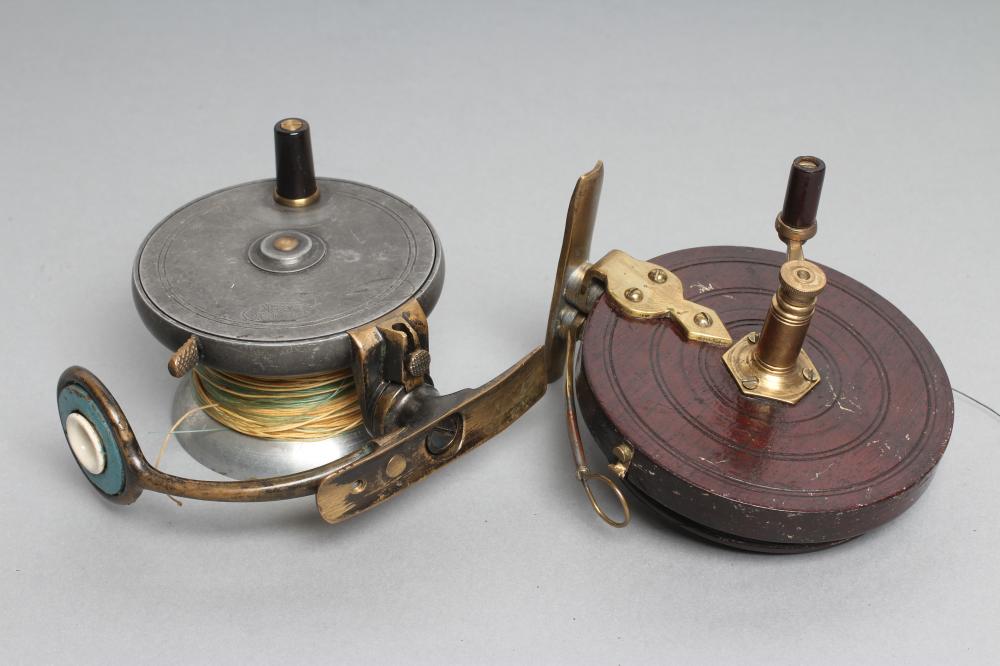 TWO ANTIQUE FISHING REELS Image
