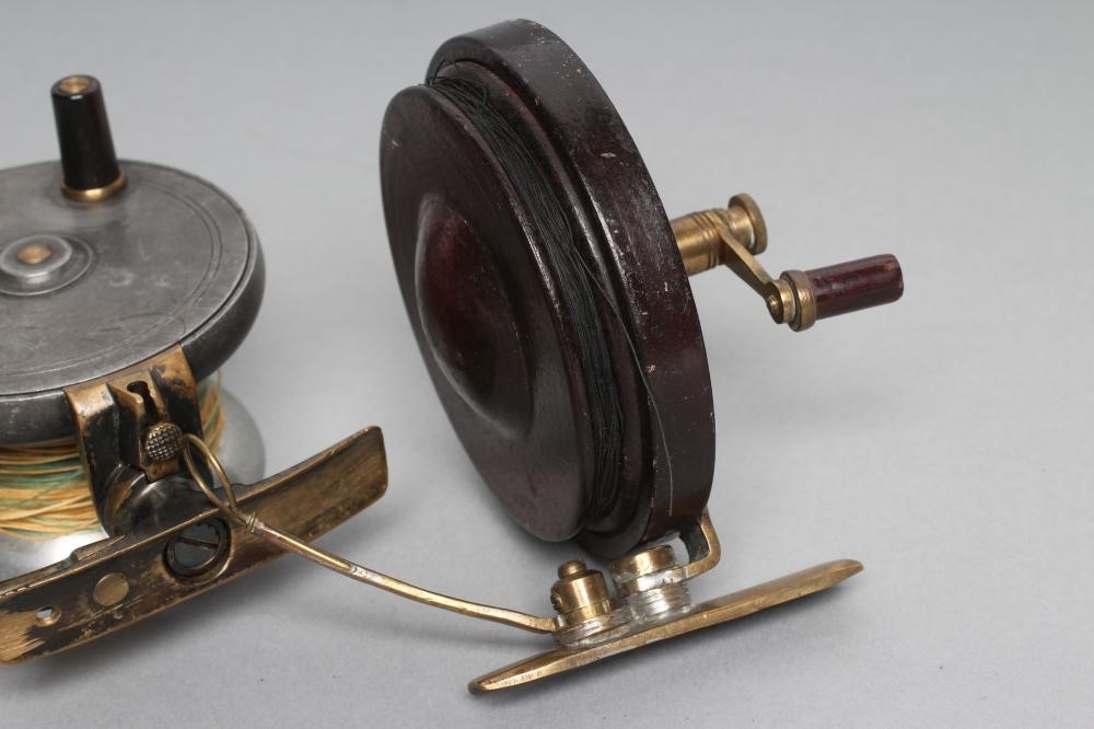 TWO ANTIQUE FISHING REELS Image