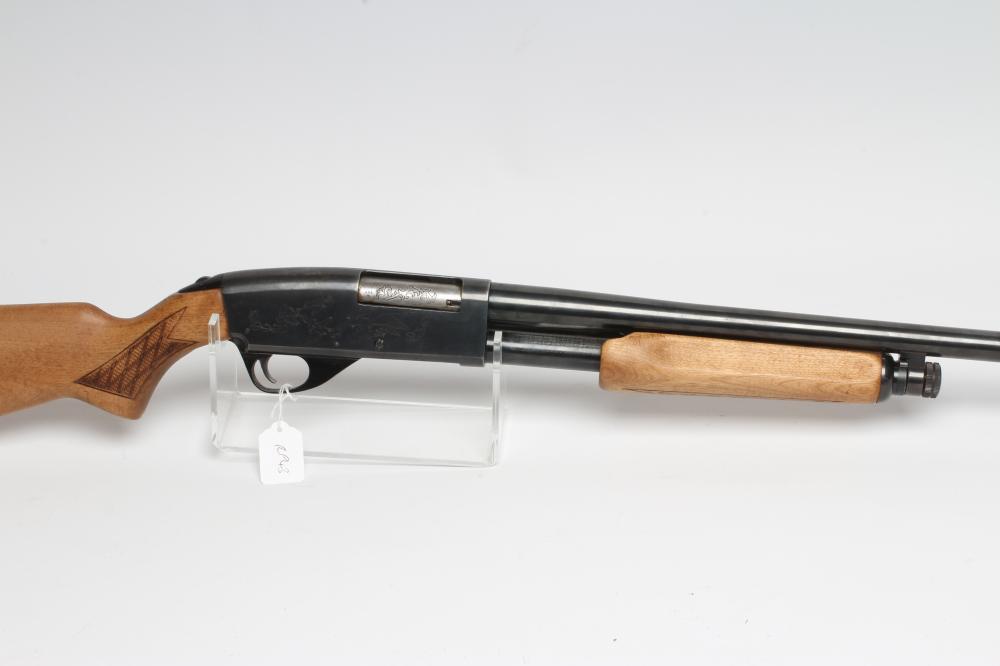 A STEVENS MODEL 79 12 BORE PUMP ACTION SHOTGUN Image