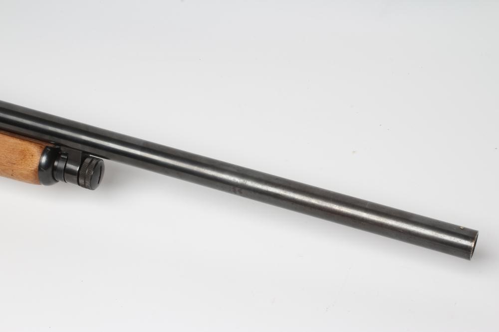 A STEVENS MODEL 79 12 BORE PUMP ACTION SHOTGUN Image