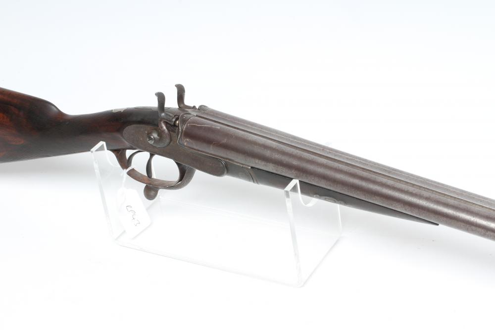 A CHAS GOLDEN 12 BORE HAMMER SHOTGUN Image