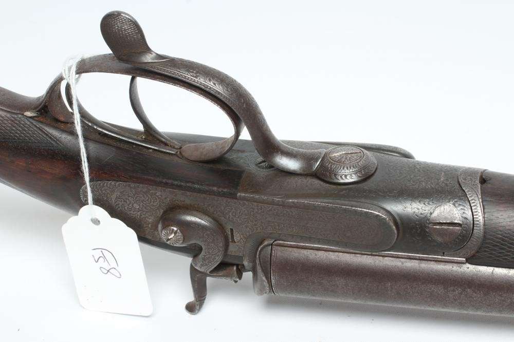 A CHAS GOLDEN 12 BORE HAMMER SHOTGUN Image