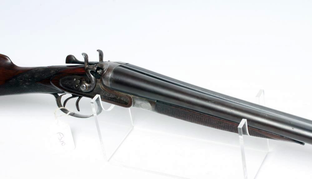 A WEBLEY & SCOTT 12 BORE HAMMER SHOTGUN Image
