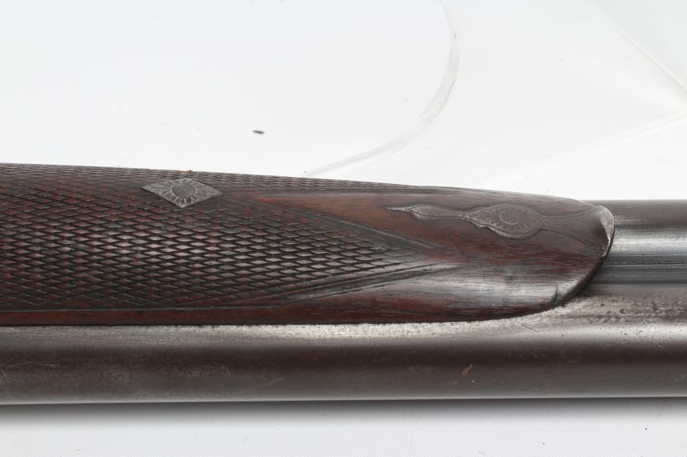 A WEBLEY & SCOTT 12 BORE HAMMER SHOTGUN Image