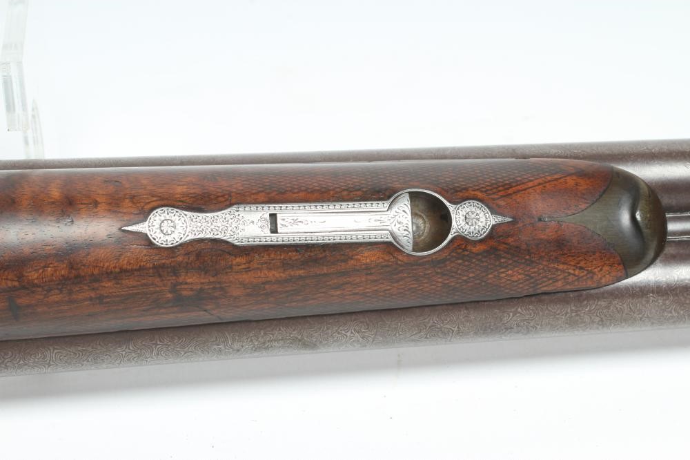 AN I HOLLIS & SONS 12 BORE HAMMER SHOTGUN Image