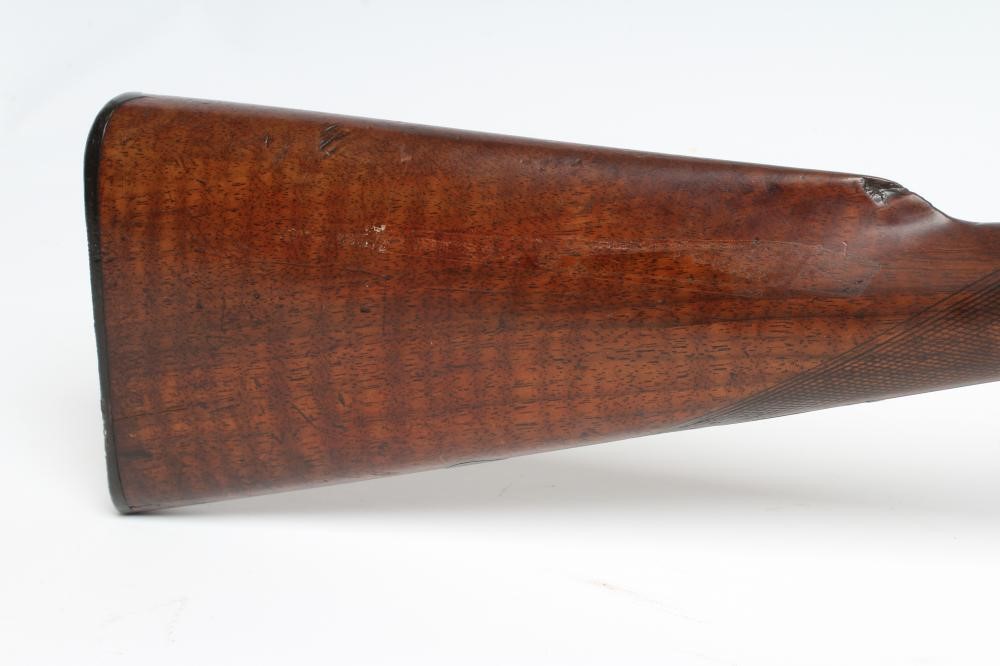 AN I HOLLIS & SONS 12 BORE HAMMER SHOTGUN Image