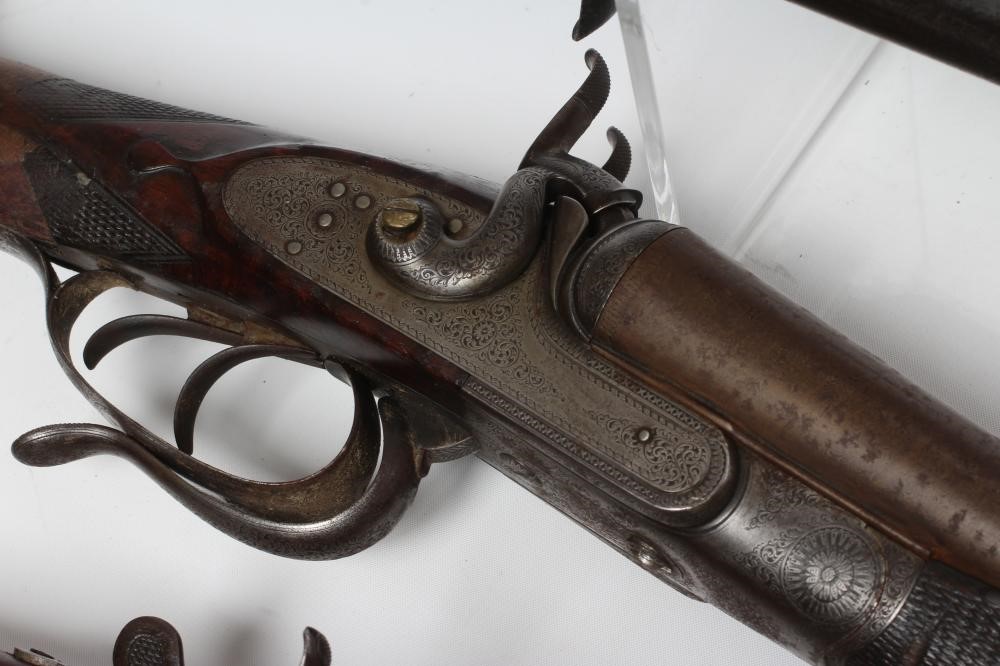 THREE 12 BORE HAMMER SHOTGUNS (sale of parts only) Image