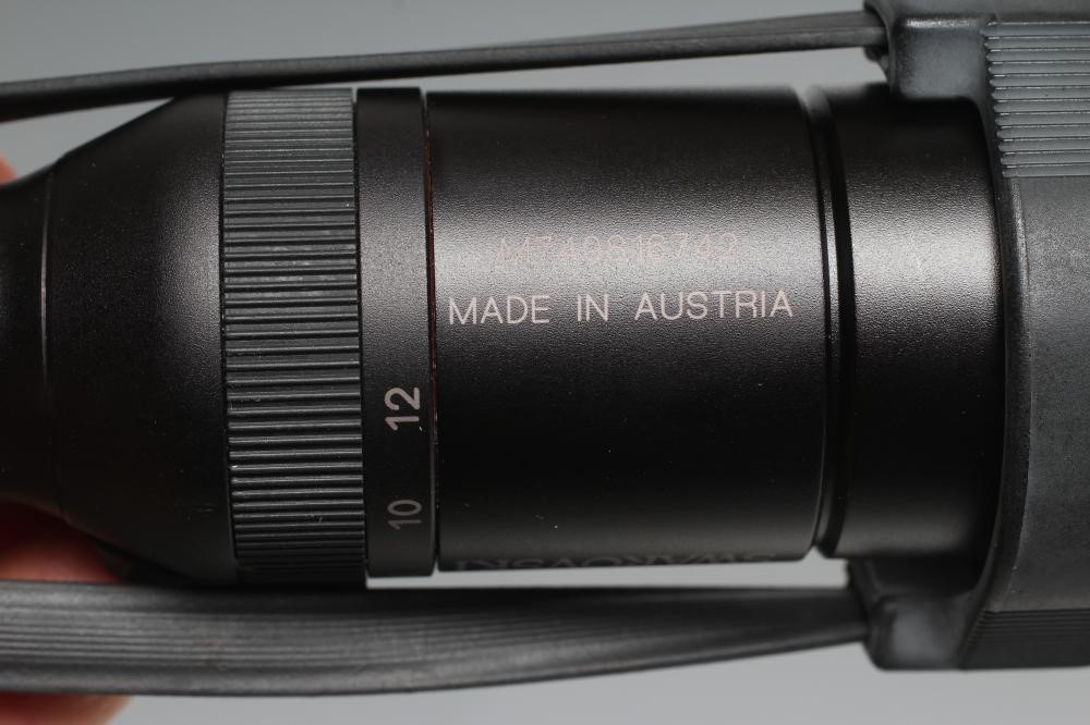 A SWAROVSKI HABICHT 4-12X50 A RIFLE SCOPE with lens caps Image