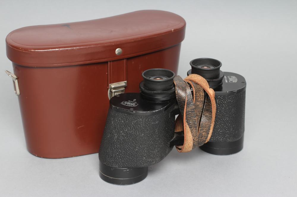 A pair of carl zeiss jena 12x50 b nobilem binoculars with multicoated