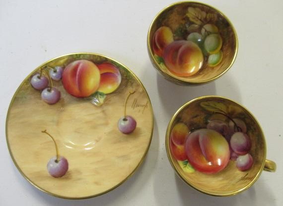 A ROYAL WORCESTER CHINA MINIATURE SOLITAIRE Image