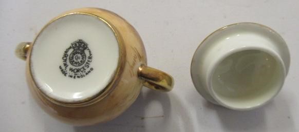 A ROYAL WORCESTER CHINA MINIATURE SOLITAIRE Image