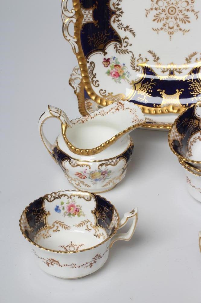 A COALPORT CHINA BATSWING PATTERN TEA SERVICE Image