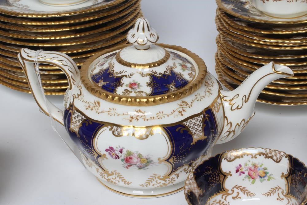 A COALPORT CHINA BATSWING PATTERN TEA SERVICE Image