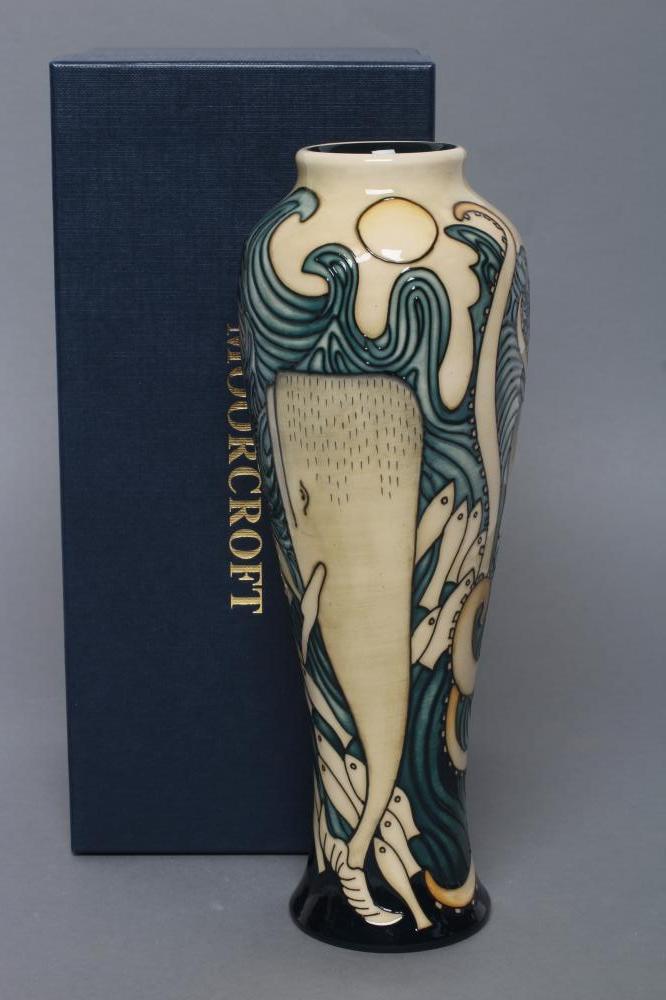 A MOORCROFT POTTERY "TALES OF THE DEEP PATTERN" VASE Image