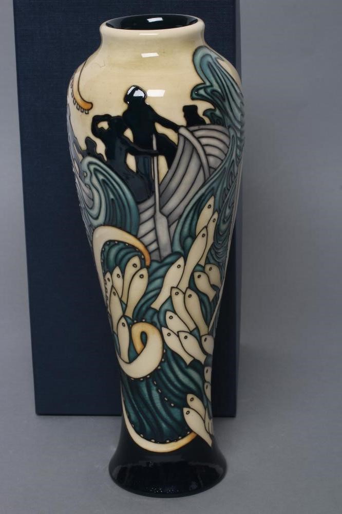 A MOORCROFT POTTERY "TALES OF THE DEEP PATTERN" VASE Image