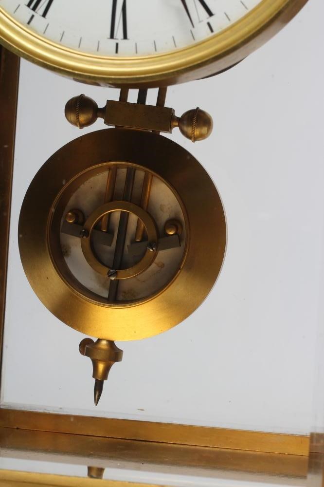 A FRENCH FOUR GLASS MANTEL CLOCK Image